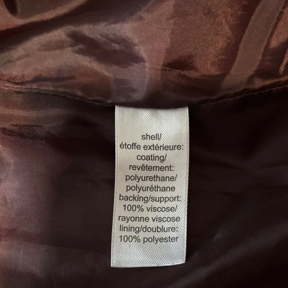Maurices Deep Maroon faux Leather Jacket 2x - Picture 11 of 11